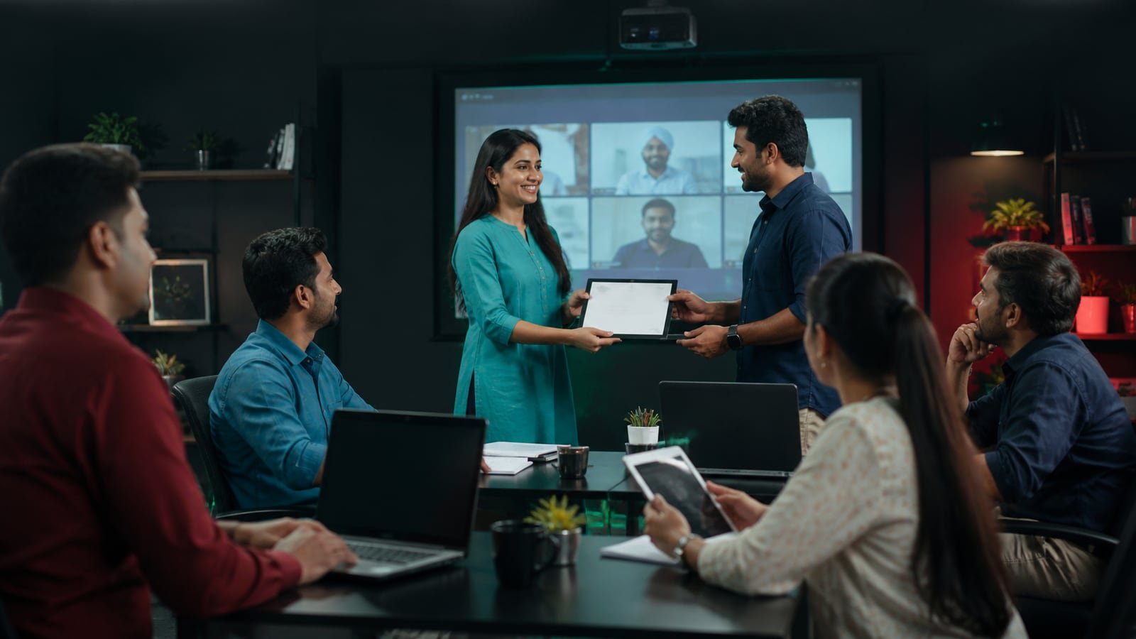 Education and Training Platform in a real business setting