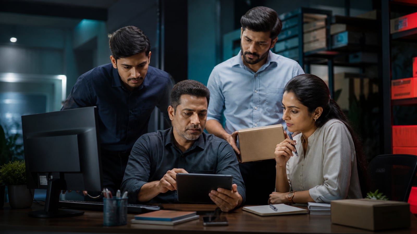 Growing business team using a connected digital operating system